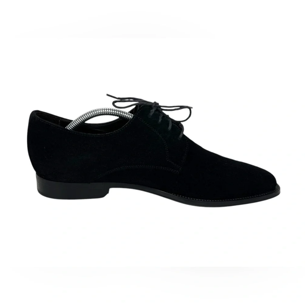 To Boot New York Italy Adam Derrick Mens Black Suede Lace Up Shoes Size 9.5